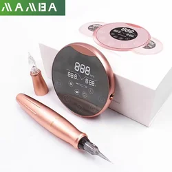 MAMBA P90 PMU Tattoo Machine Pen Set Universal Cartridge Needle Dermografo Rotary Pen For Training Eyebrow Small Tattoo