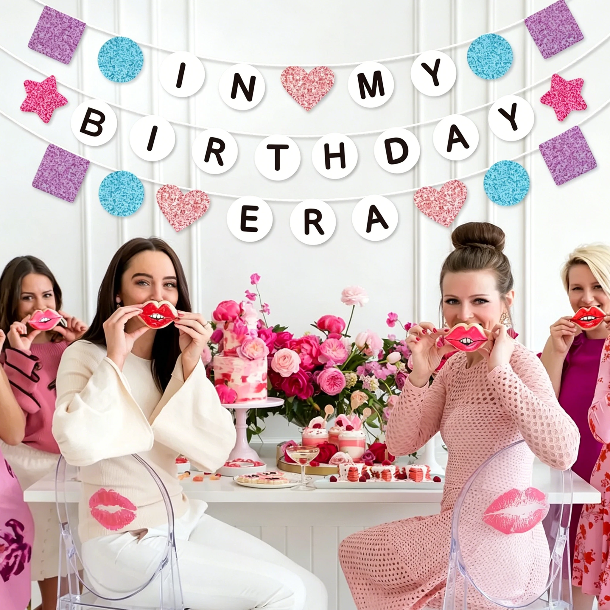 In My Birthday Era Banner Eras Geburtstagsparty-Dekoration, Geburtstags-Fotokabinen-Hintergrund, HBD-Schild, Freundschaftsarmband-Zubehör – Detail 2
