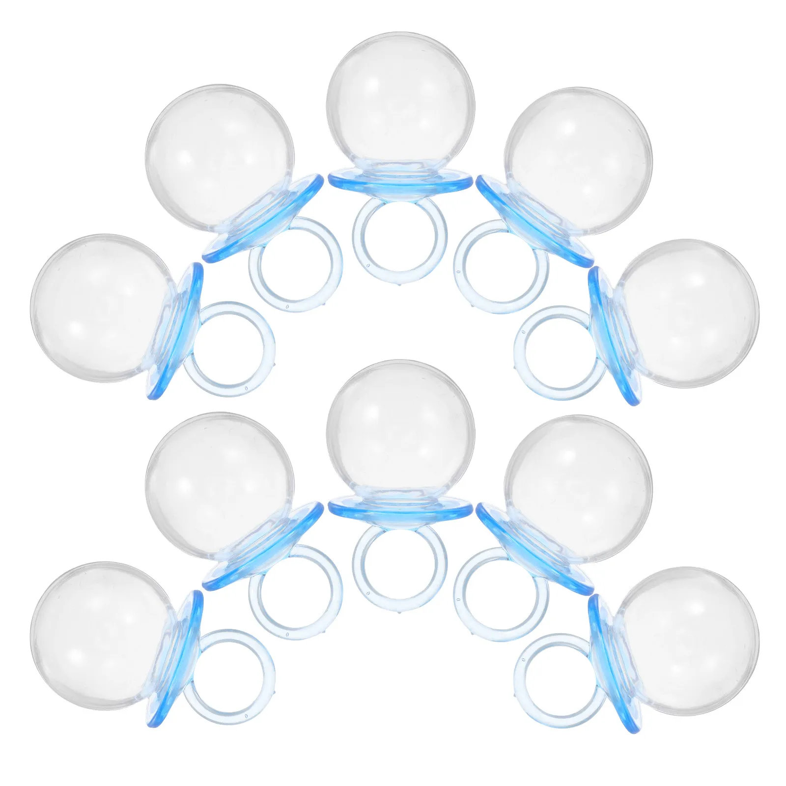 

20Pcs Mini Pacifier Shape Clear Candy Boxes Shower Favor Containers Portable Safe Bpa Free Treat Holders Party Decorations