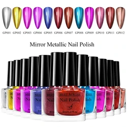 8ml Metallic Nail Polish Blood Red Mirror Effect No Need Lamp Long Lasting DIY Nail Art Painting Manicure Vernis Polish Design