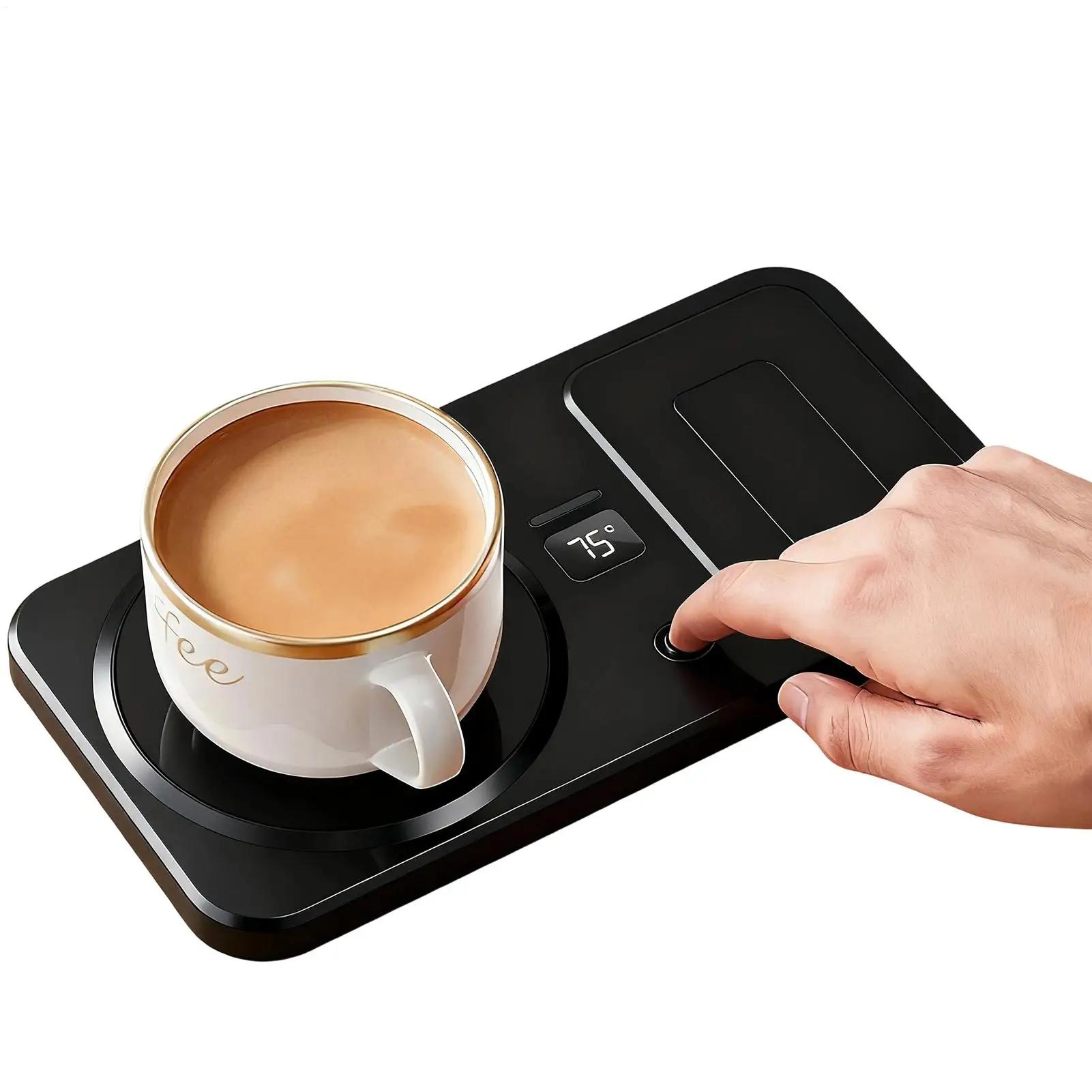 

Подогреватель кофе для стола, беспроводная грелка для кофейной кружки, грелка с подогревом, 3, контроль температуры нагрева, грелка для напитков, молока