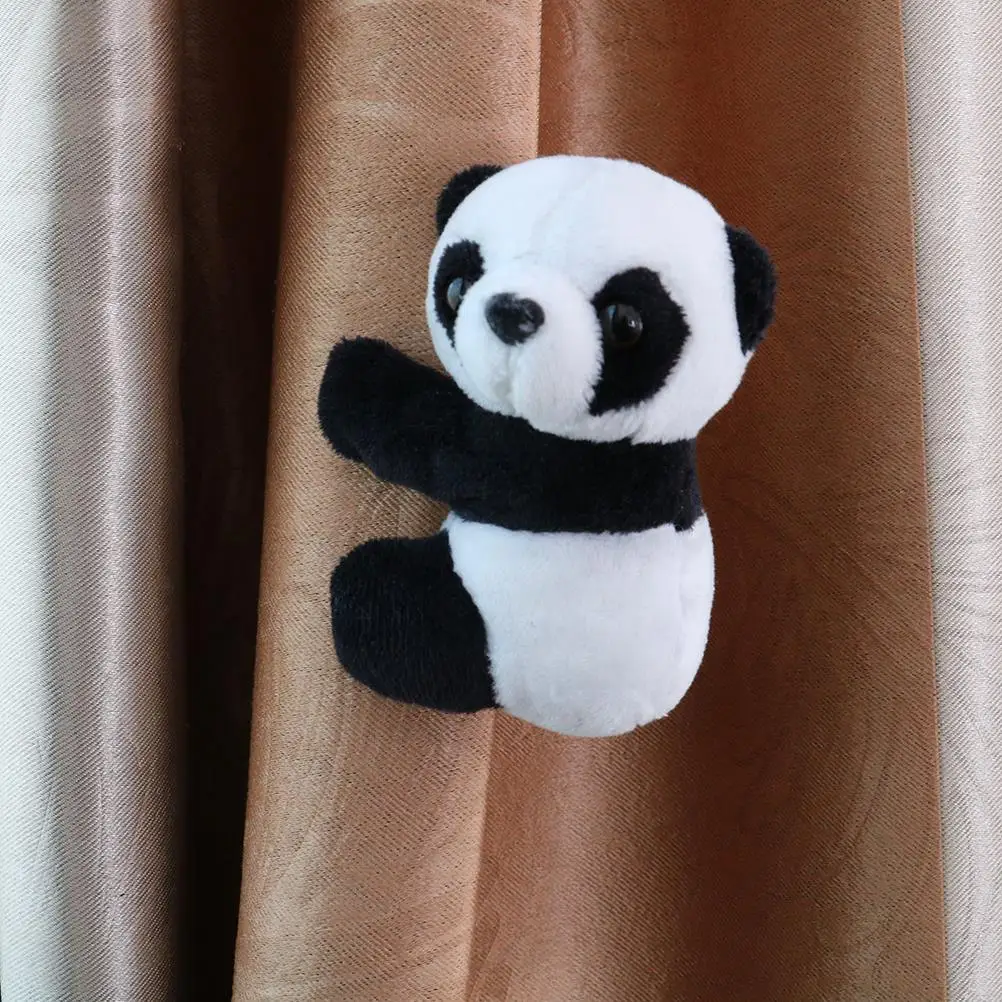 New 1pc Kawaii Simulation Panda Clip Plush Toy Doll Sticky Note Clip Cute Mini doll Hug Panda Peluche Party Home Office Decor