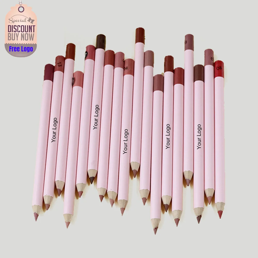 

Waterproof Pink Brown Lip Liner Pencil Private Label Long Lasting Pigment Creamy Lipliner Makeup Custom Logo