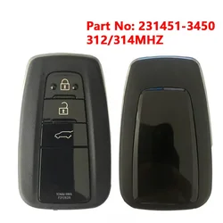 CN007299 Part Number 231451-3450 For Toyota Land Cruiser Smart Key 3 Button P4 AA 8A Chip RF430 312/314Mhz