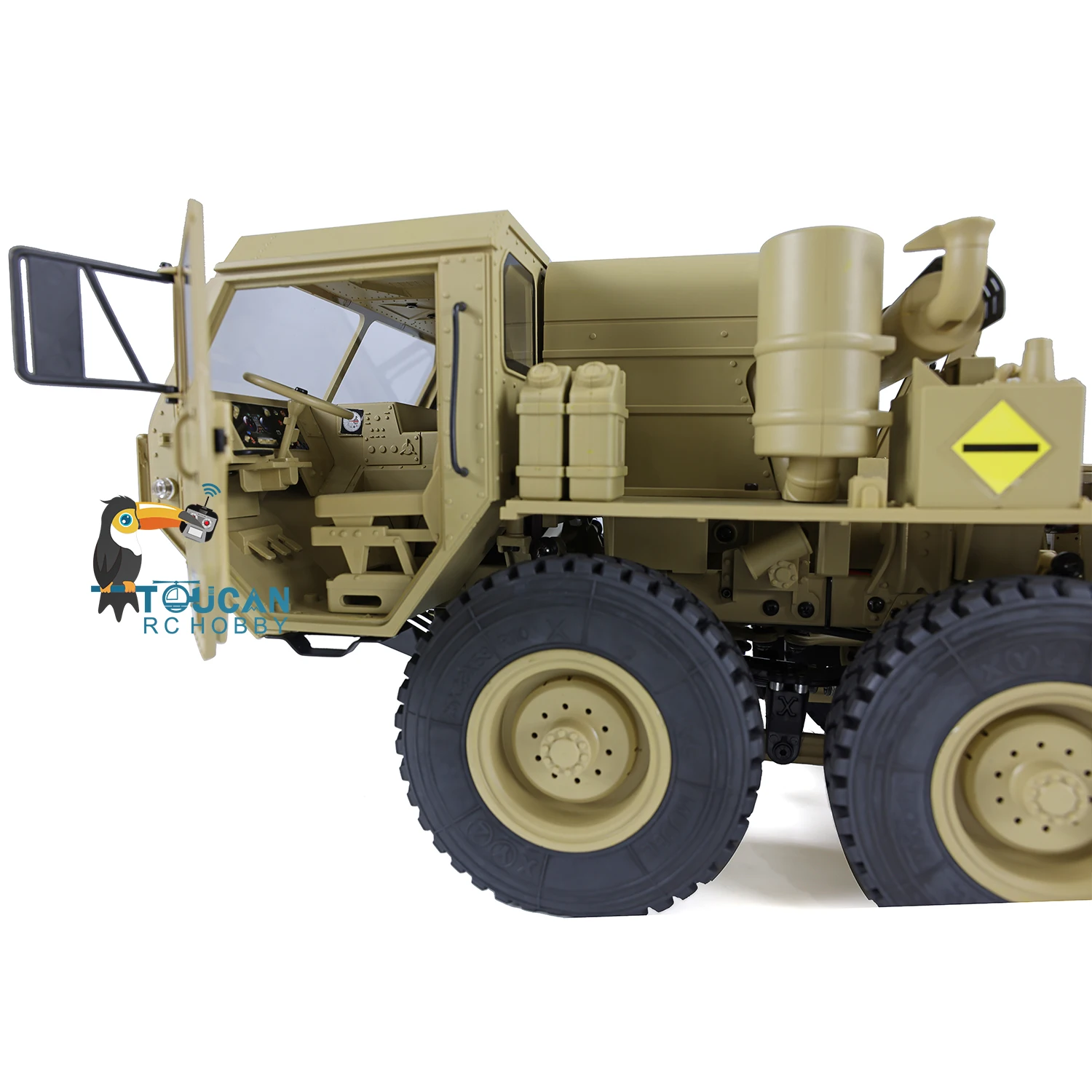 1/12 8x8 RC US รถบรรทุกทหาร HG-P802 4 เพลารีโมทคอนโทรล Army รถรุ่นประสิทธิภาพสูงกองทัพรถรุ่น