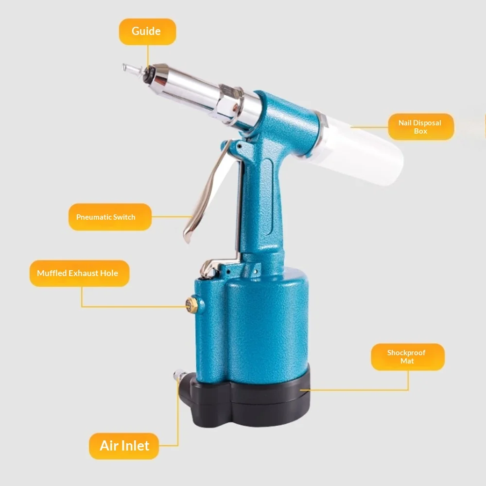 مسدس تثبيت هوائي صناعي، مسامير تثبيت هوائية وهيدروليكية، أدوات تثبيت أعمى للنافذة والباب #4