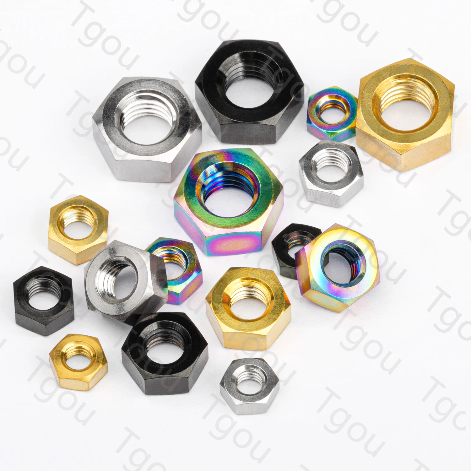 Tgou Titanium Nut M4 M5 M6 M8 Outer Hexagon Nut for Bicycle Motorcycle