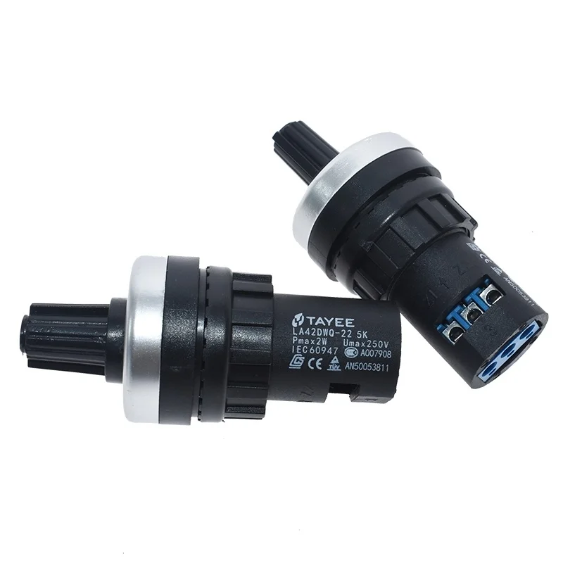 LA42DWQ-22 1K 2K 5K 10K 22 ミリメートル直径ポットロータリーポテンショメータコンバータガバナインバータ抵抗スイッチ
