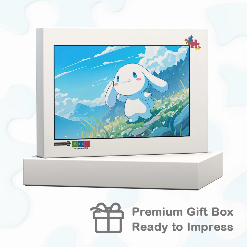 Cinnamoroll Jigsaw Puzzles Cartoon Natural Scenery Games and Puzzles 108/200/300/500/1000/1500 Pieces Sanrio Puzzles for Adults