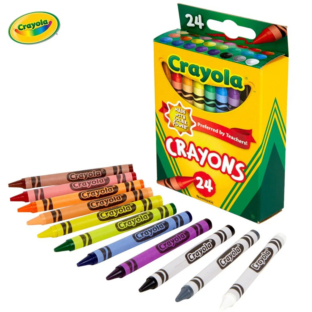 Crayola 24-color children\'s drawing crayon creation tool set holiday birthday gift