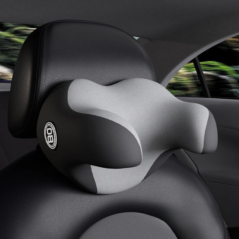 Memory Foam Car Headrest U-Shaped Neck Pillow Comfortable Skin-Friendly Cotton Car Cushion Neck Protection for Travel