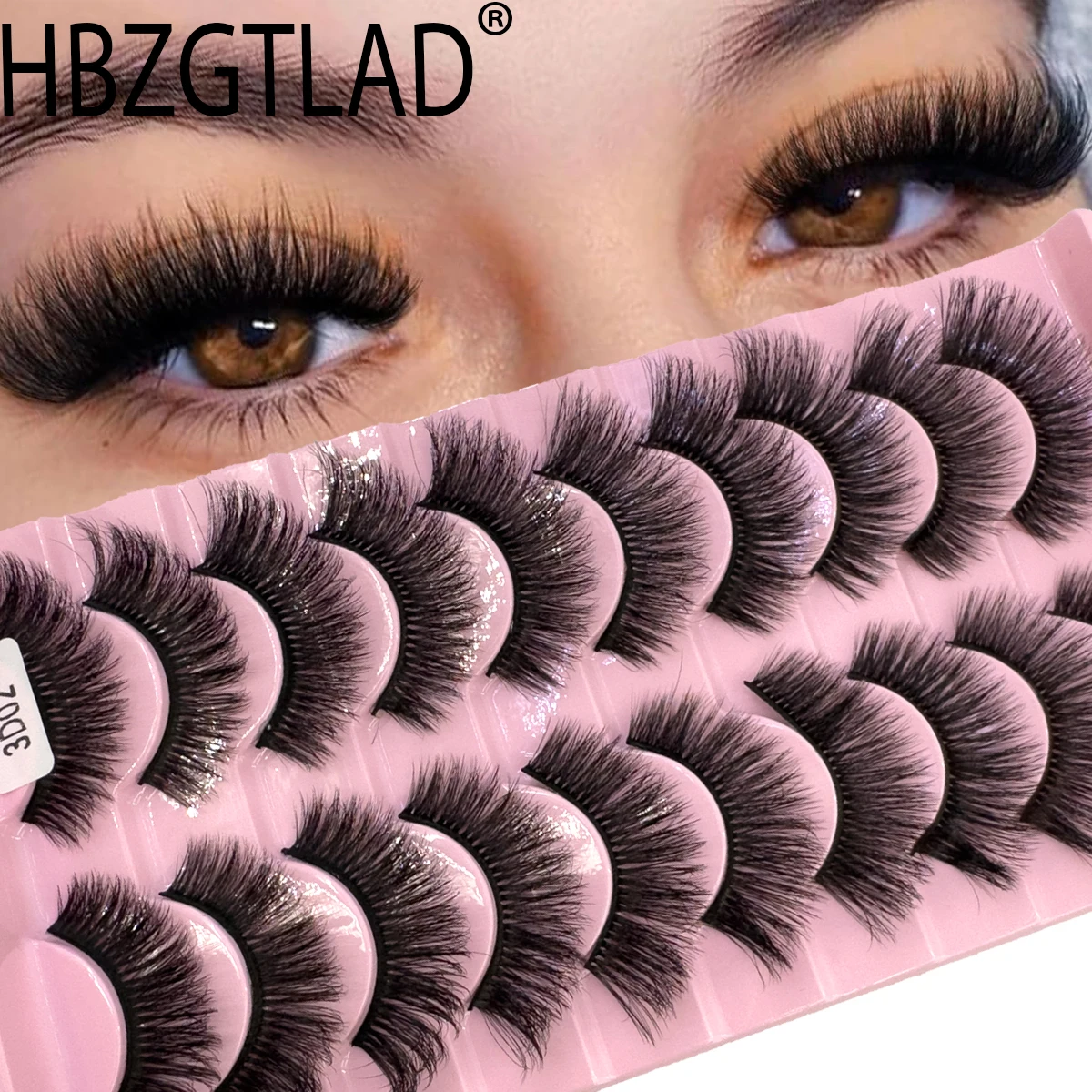 10 Paar 3D natürliche weiche falsche Wimpern lange Make-up Nerz Wimpernverlängerung Wimpern Schönheit Nerz Wimpern