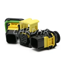 1 Set 6 Pin 1-1418469-1 1-1703820-1 Automotive Connector AC Assembly Waterproof Electrical Wire Sockets For Auto Truck