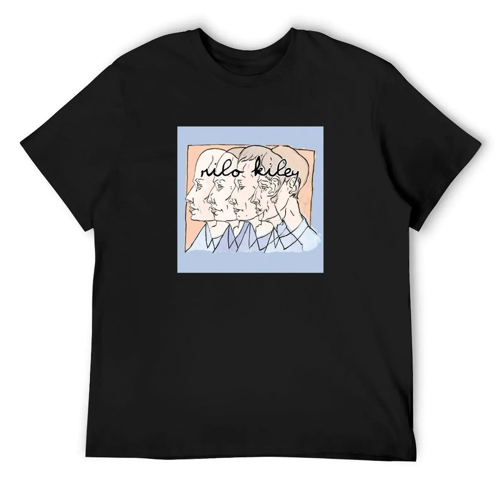 Футболка Rilo Kiley Design, роскошная футболка, черная милая одежда, футболки для мужчин с графикой