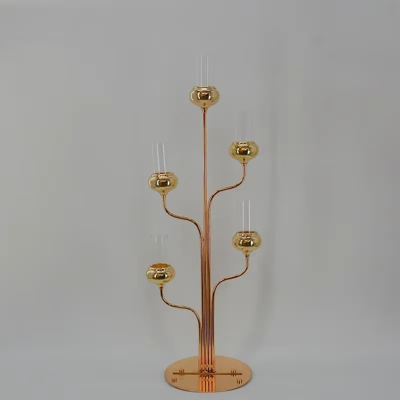 Model 852 Iron Candle Holders New Design Elegant Wedding Table Centerpiece Candelabra Pillar Stand Party Decor China