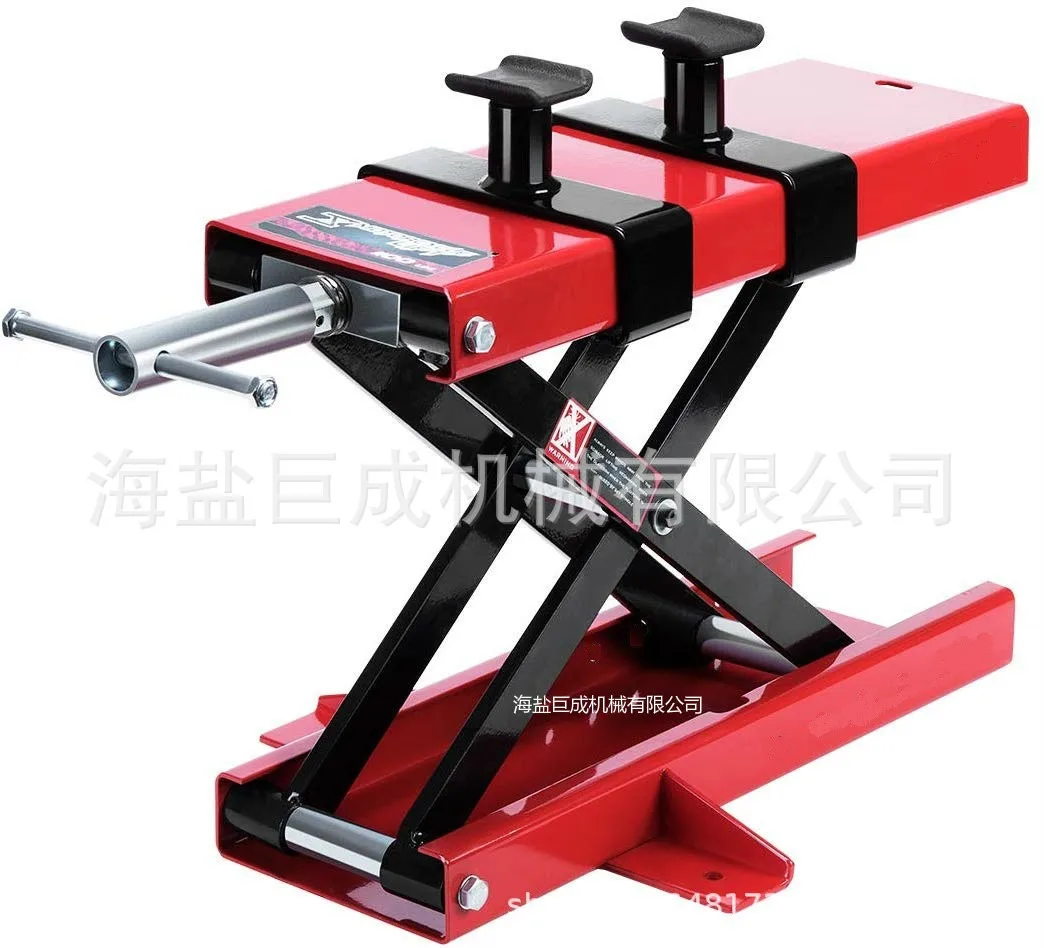 Motorcycle Lift Table Jack - Hydraulic Elevating Platform for Electric and Large-Displacement Motorcycles with Shock Absorber Ma
