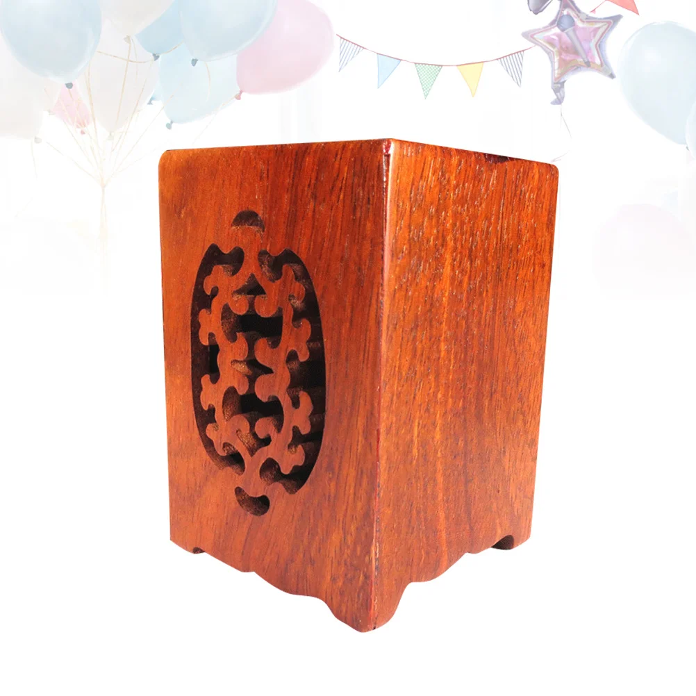 

1Pcs Wood Pen Holder Desk Organizer Sturdy Pencil Storage Box Multiuse Desktop Stationery Organizer Pen Holder