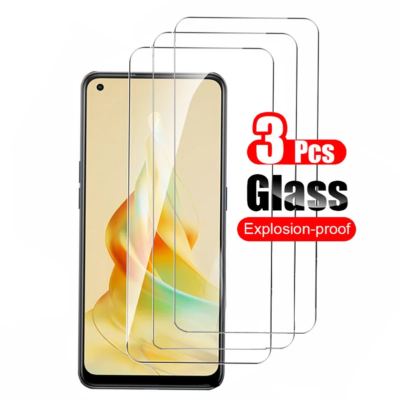 3Pcs For Oppo Reno 9 8 8T Reno9 Reno8 Pro Plus 5G Lite Tempered Glass Screen Protector Protective Film 10H Anti-Scratch Glass