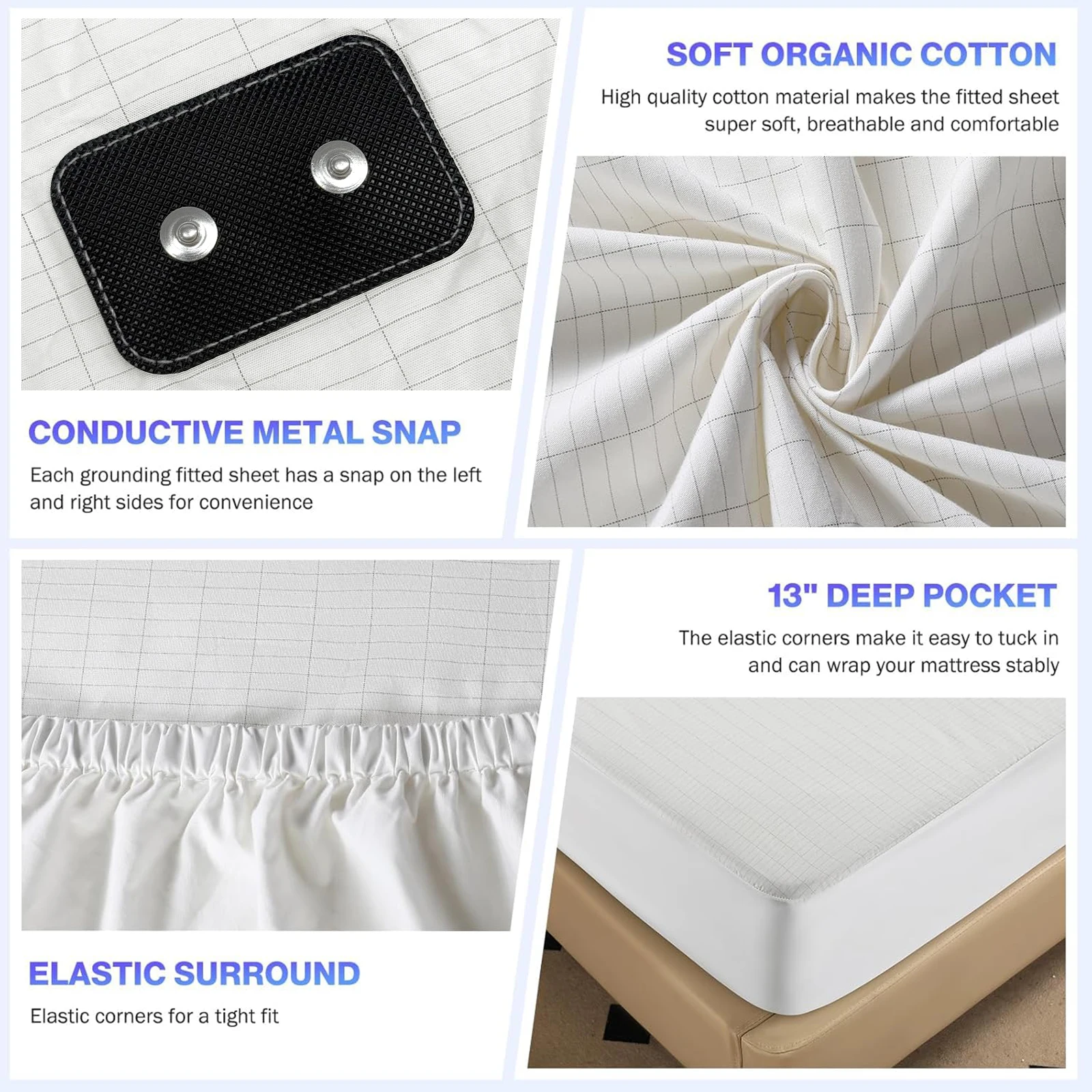 Grounding Sheet 90%Organic Cot - Fitted Sheet Deep recension och pris