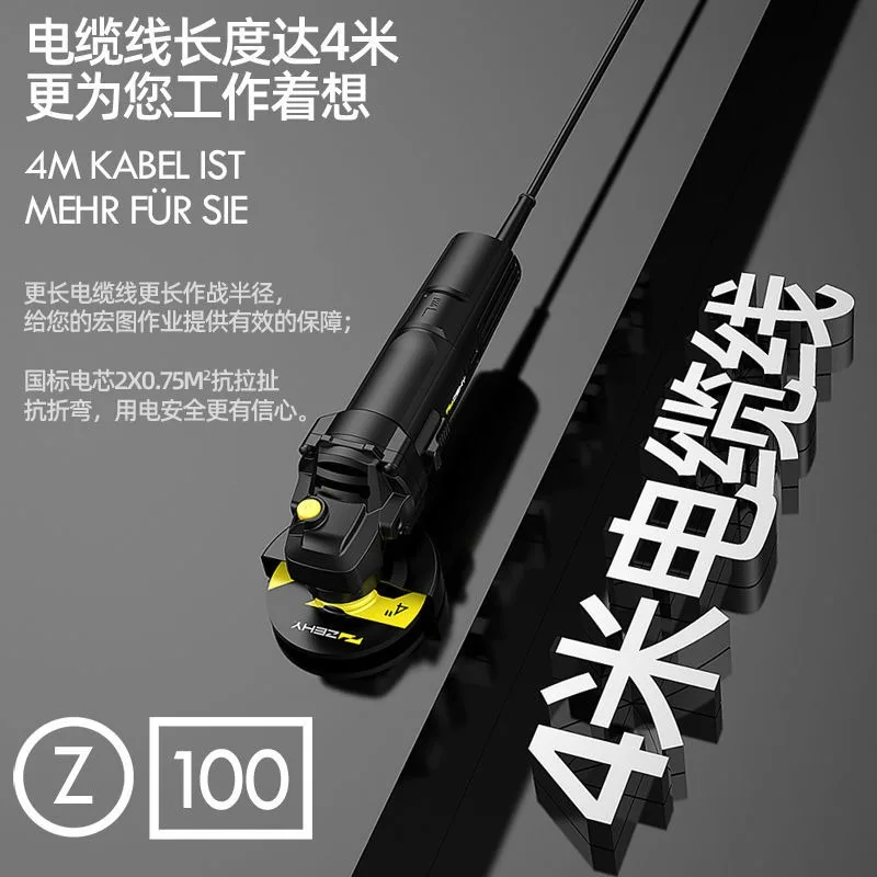 Mini Hand Grinder Portable Cutting Polisher Sanding Machine Multifunctional Angle Grinder For Construction Work