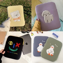 Ins Cute Laptop Carrying Bag Sleeve Case for Ipad Pro 11 12.9 Women Notebook Bags for Macbook A2442 A2337 ASUS 13.6 14 15.6 Inch