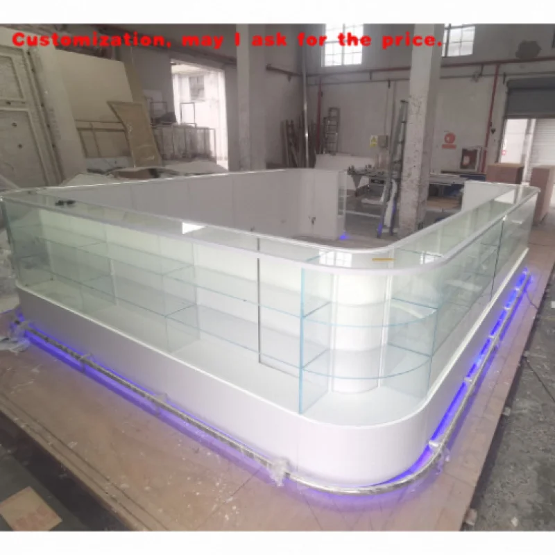 

Изготовленный на заказ. Стекло, дерево, нержавеющая сталь, осветительный пояс, счетчик, розничный магазин