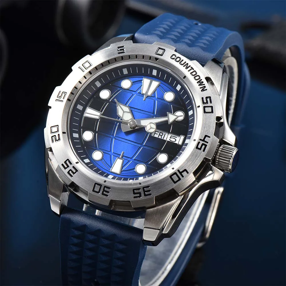 44mm Men\'s Automatic Mechanical Watch NH36 Movement Sapphire Glass Mirror High Quality Bezel Waterproof Fashion Men\'s Watch