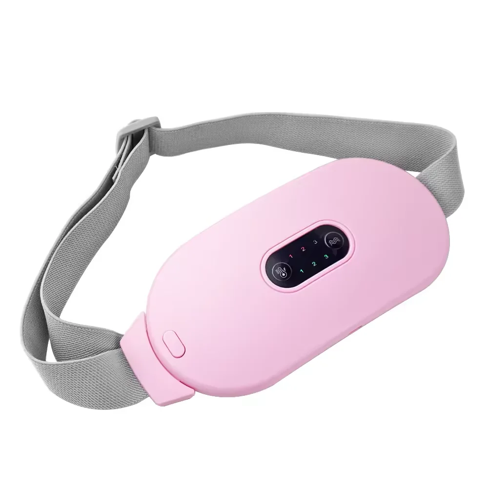 Cramps Menstrual Period Pain Relief Portable  Rechargeable  Cordless Heating Electric Waist Belt Menstrual Heating Pad Massager