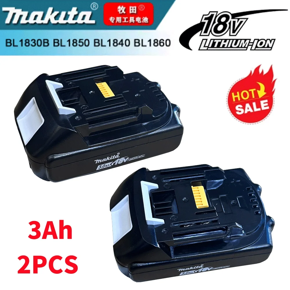 

100% Genuine 18V Makita 3Ah for Makita Battery BL1840 BL1830B BL1850B BL1850 BL1860 BL1815 Replacement Lithium 3000mah Battery