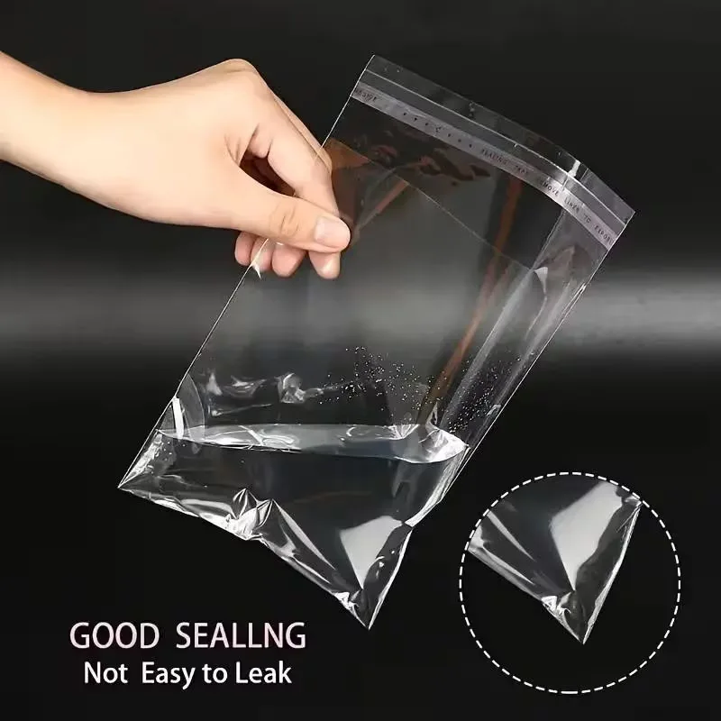 1000-100 Stück OPP Selbstklebende Transparente Plastiktüten Durchsichtige Cellophan-Beutel Selbstversiegelnd für Schmuck Geschenke Kekse Süßigkeiten Verpackung – Detail 5