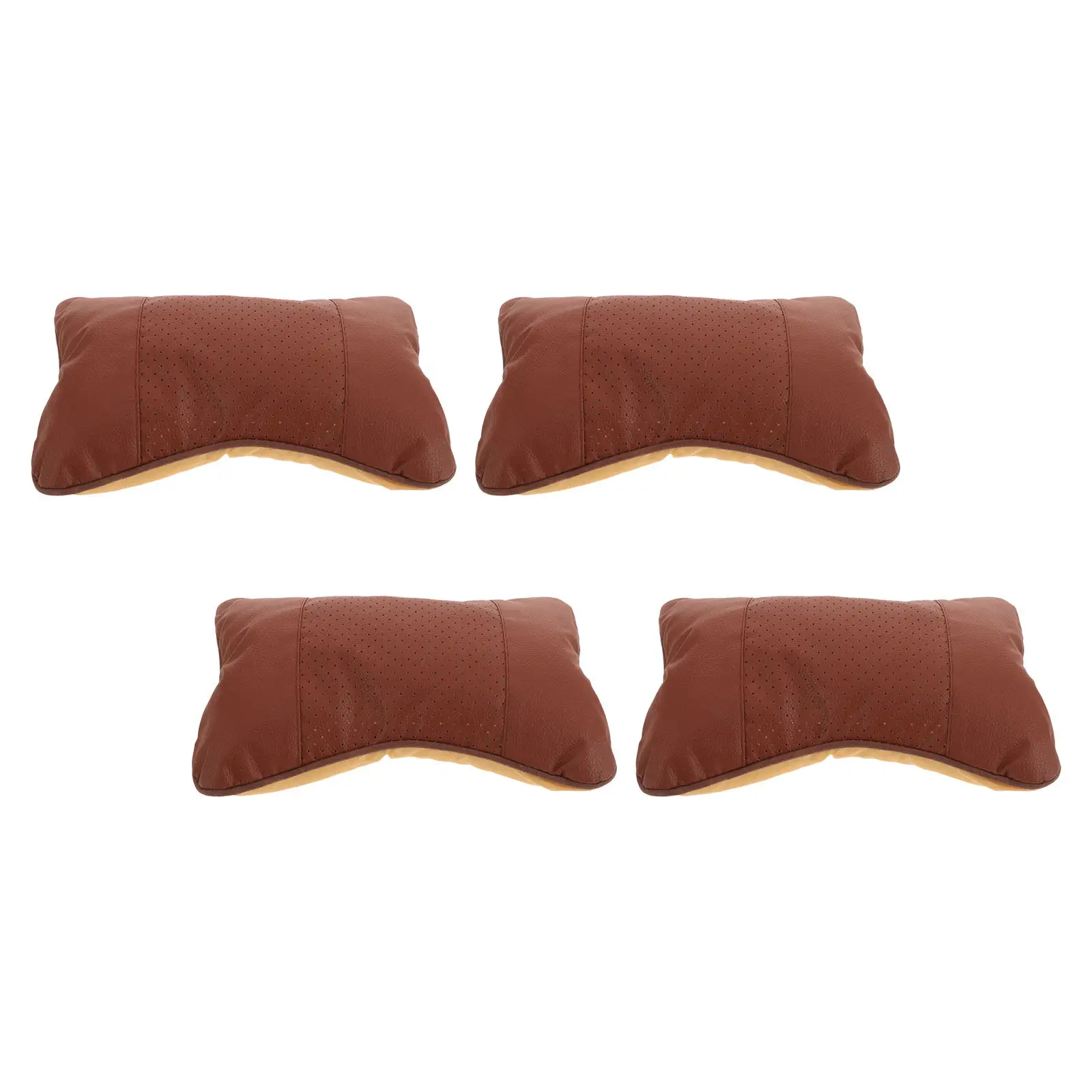 

4Pcs Car Headrest Neck Pillows Universal Fit Soft Breathable Car Neck Support Cushion for Driving Traveling Passenger Seat