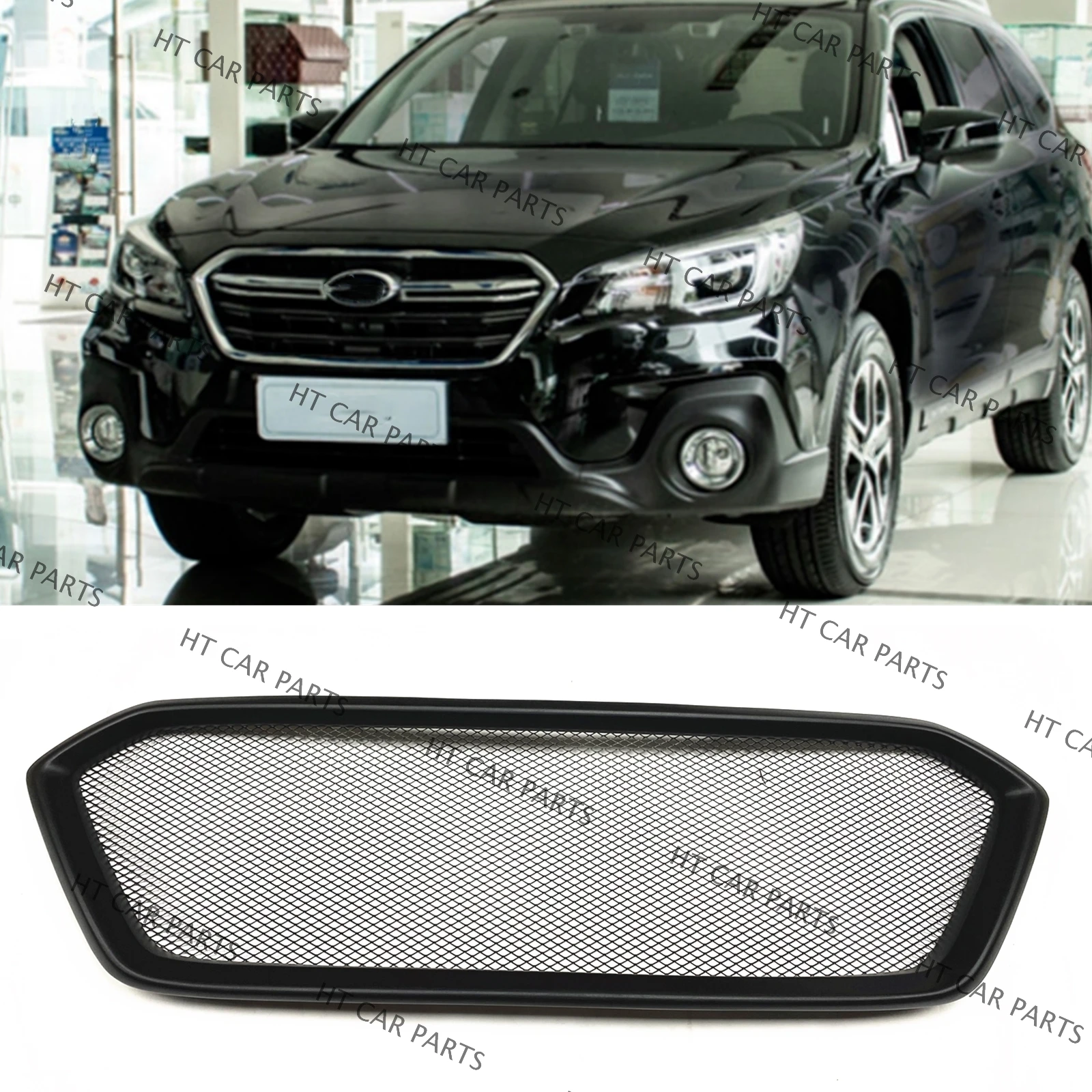 For Subaru Outback Sport 2020-2022 2020 2021 2022 1 x Matte Black Front Bumper Grille Mesh