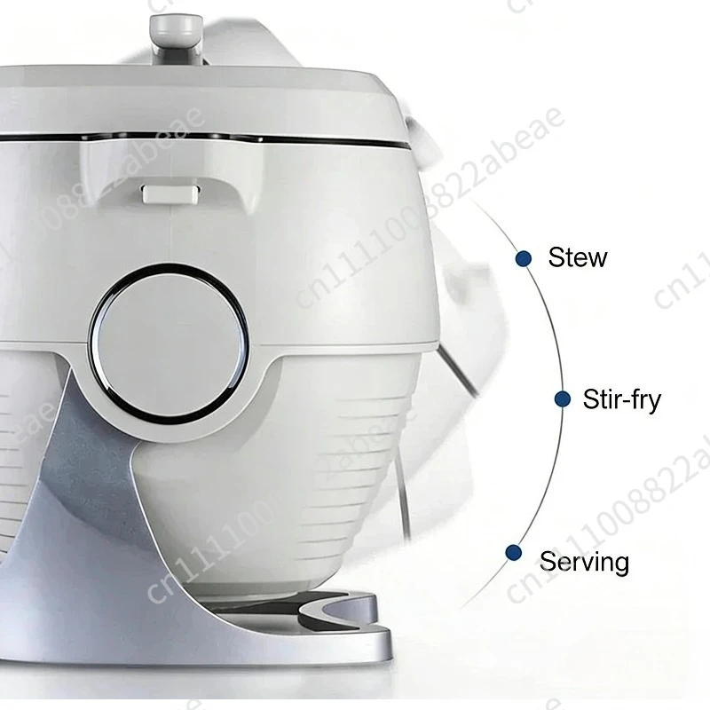 220V Automatic Rotary Cooking Machine Multi-function Electric Stir Frying Pot Non-Stick Smart Stirring Wok Rice Cooker