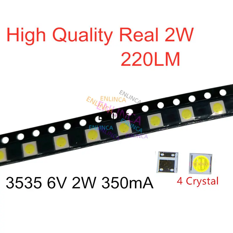 50-100pcs Only Original for LG LED 2W 6V / 1W 3V 3535 Cool Cold White LCD Backlight for TV Smd Led