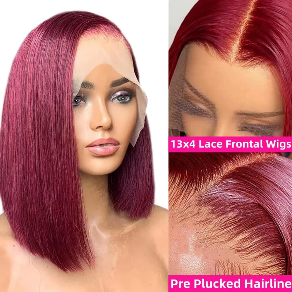 13x4 Dantel Ön İnsan Saç Bob P - Hd Lace Frontal Wig Human Hair Pre Plucked incelemesi ve fiyatı