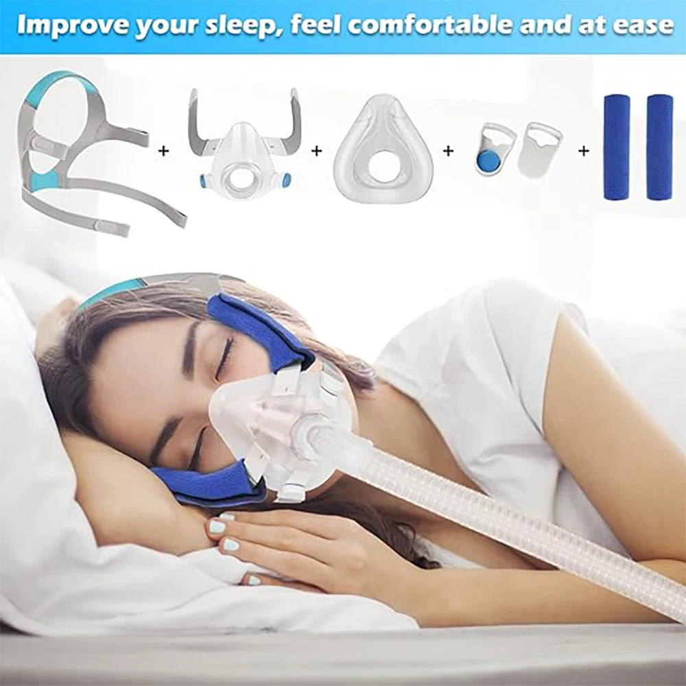 Replacement Full Face Mask Frame for Airfit F20 System Silicone Replacement Cushions Mask Improve Comfort Anti Snoring Relief