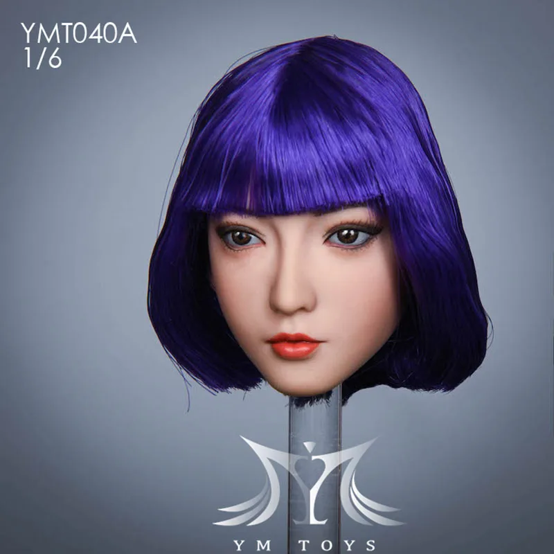 YMTOYS YMT040 1/6 Female Xia Head Sculpt Soldier Head Carving Model Fit 12'' TBL PH Suntan Action Figure Body Dolls Collection