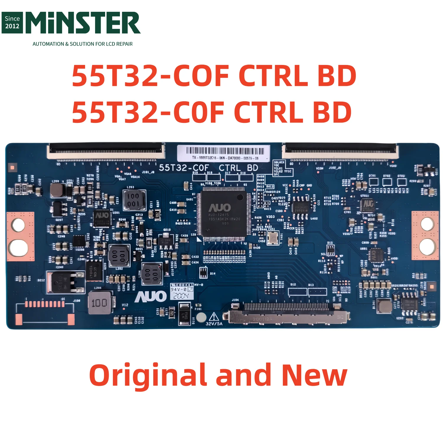 Original New 55T32-COF CTRL BD Tcon T-con Board Card Plate for TV 4K 43 Inch/50 Inch/55 Inch AUO Tv Logic Board