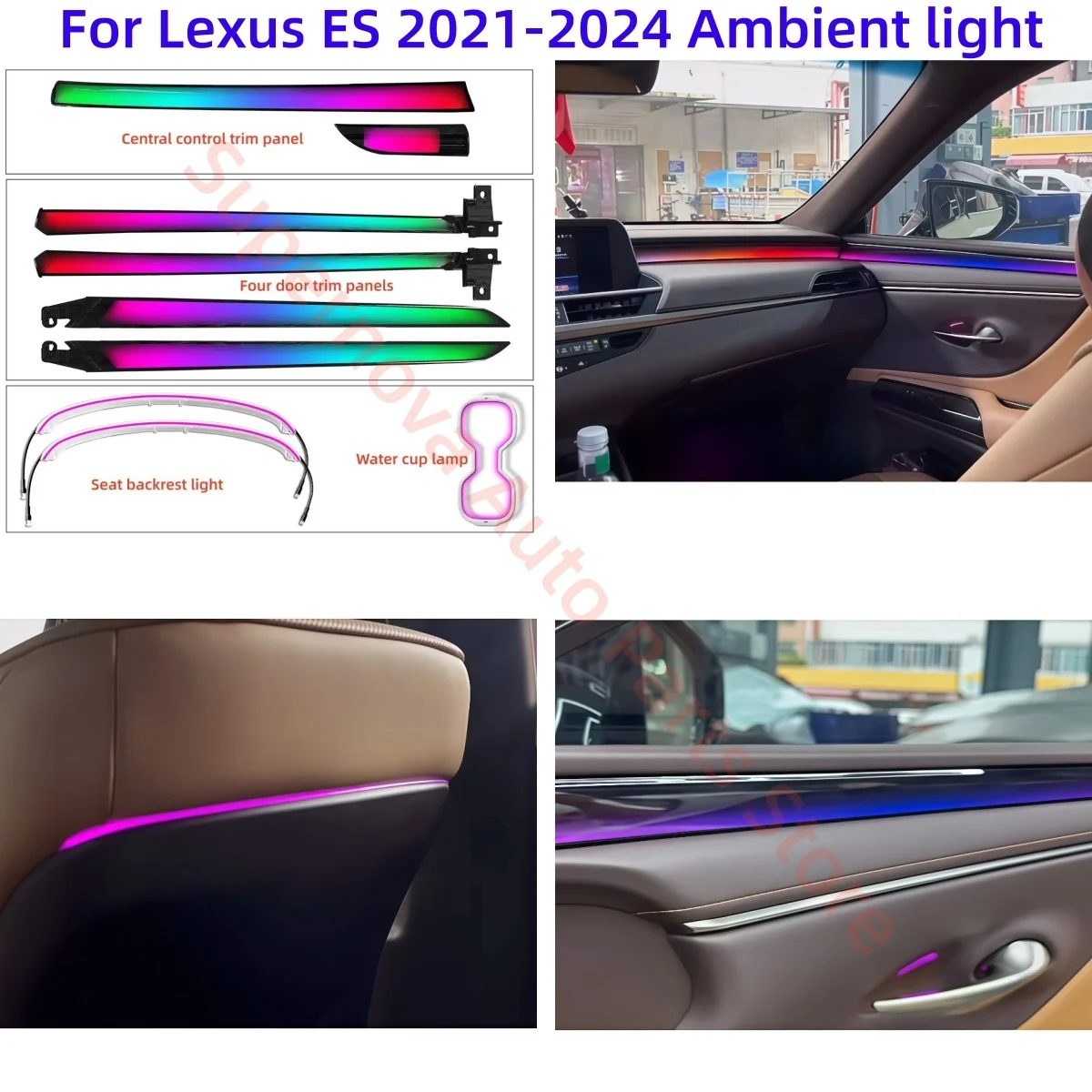 Fit for Lexus ES 2021-2025 RHD LHD Ambient Light Automotive interior lighting upgrade Car accessories 1:1 trim Seat back light