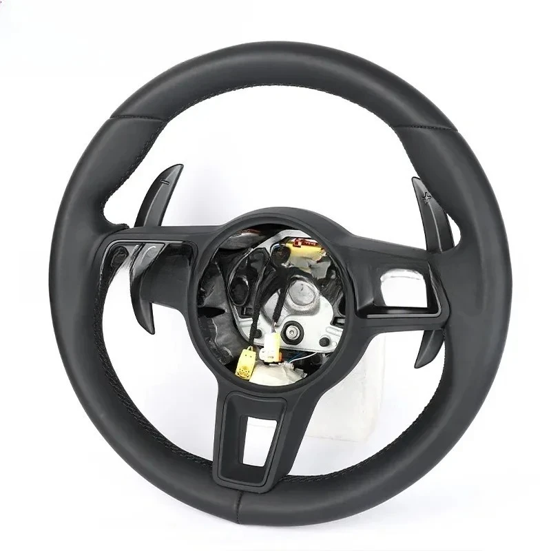 

Fit for Panamera Cayenne Macan 718 911 Cayman 918 Taycan boxster carrera 911.2 981 987 957 Carbon Fiber Steering Wheel