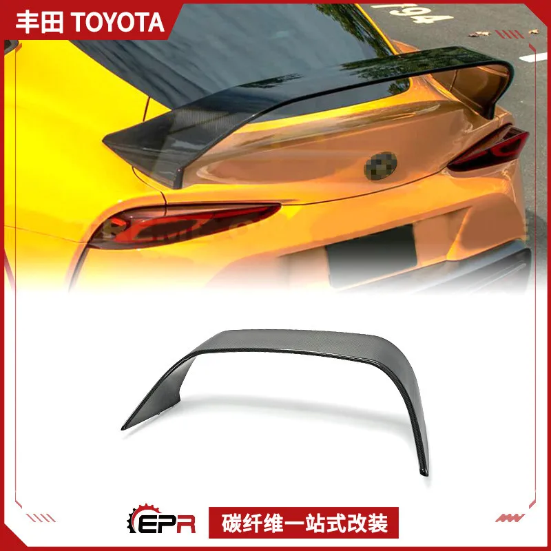 

Подходит для нового заднего спойлера SUPRA из углеродного волокна, модифицированного A90, фиксированного ветрового крыла, заднего крыла Bull Demon King OSK GT.