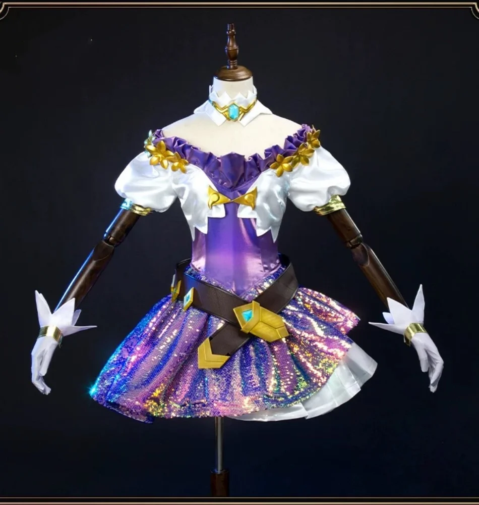 

COSMART LOL Seraphine Cosplay Costume Cos Game Anime Party Uniform Hallowen Play Role Clothes Clothing