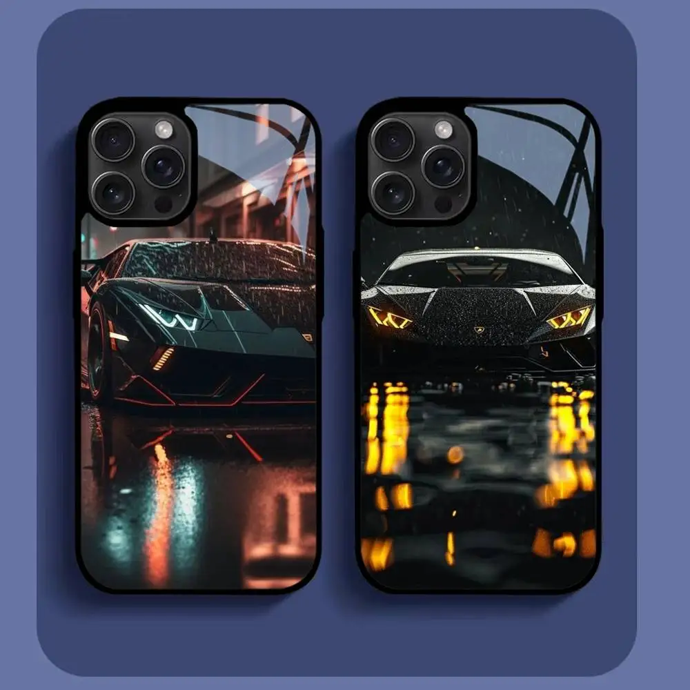 

Sports Car Phone Case For IPhone16 15 14 13 12 11 Pro Xs Max Mini XR X 7 8 Plus Luxury Mirror Hard Funda