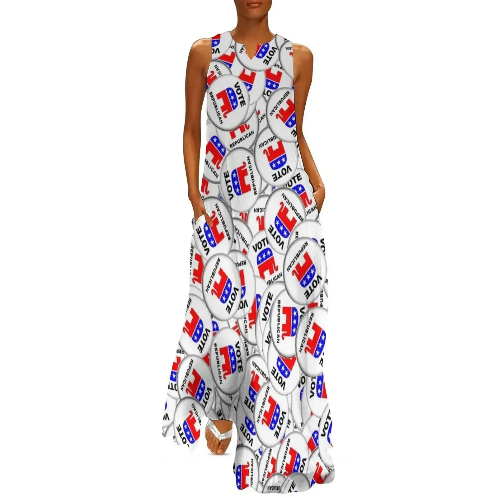 

Republican Button Long Dress Woman's evening dress luxury evening dress woman for wedding women's luxury party
