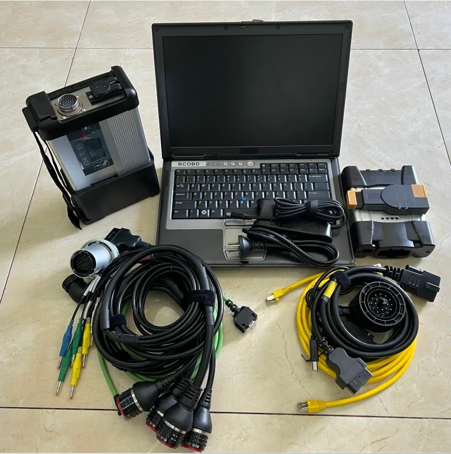 Auto-Diagnosetool 2in1 Icom Next für BMW MB Star SD C5 für Mercedes Neueste Software Laptop-Computer D630 4G RAM Win10 System