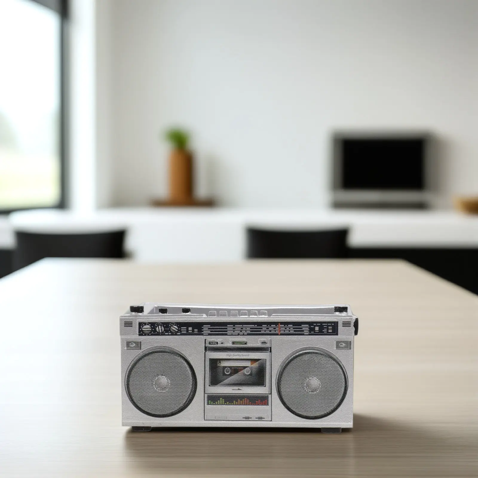 Tape Recorder Plant Pot Creative Resin Flowerpot Retro Planter Container for Home Garden Desk Decor