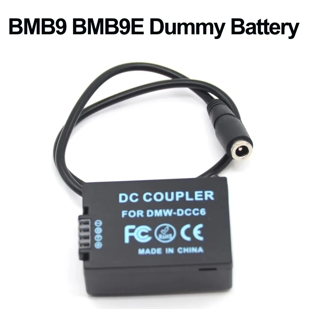 BMB9 BMB9E Dummy Battery DMW-DCC6 DC Coupler for Panasonic Camera DMC-FZ40K FZ45K FZ47K FZ48K FZ60 FZ62 FZ70 FZ72 FZ100K FZ150K