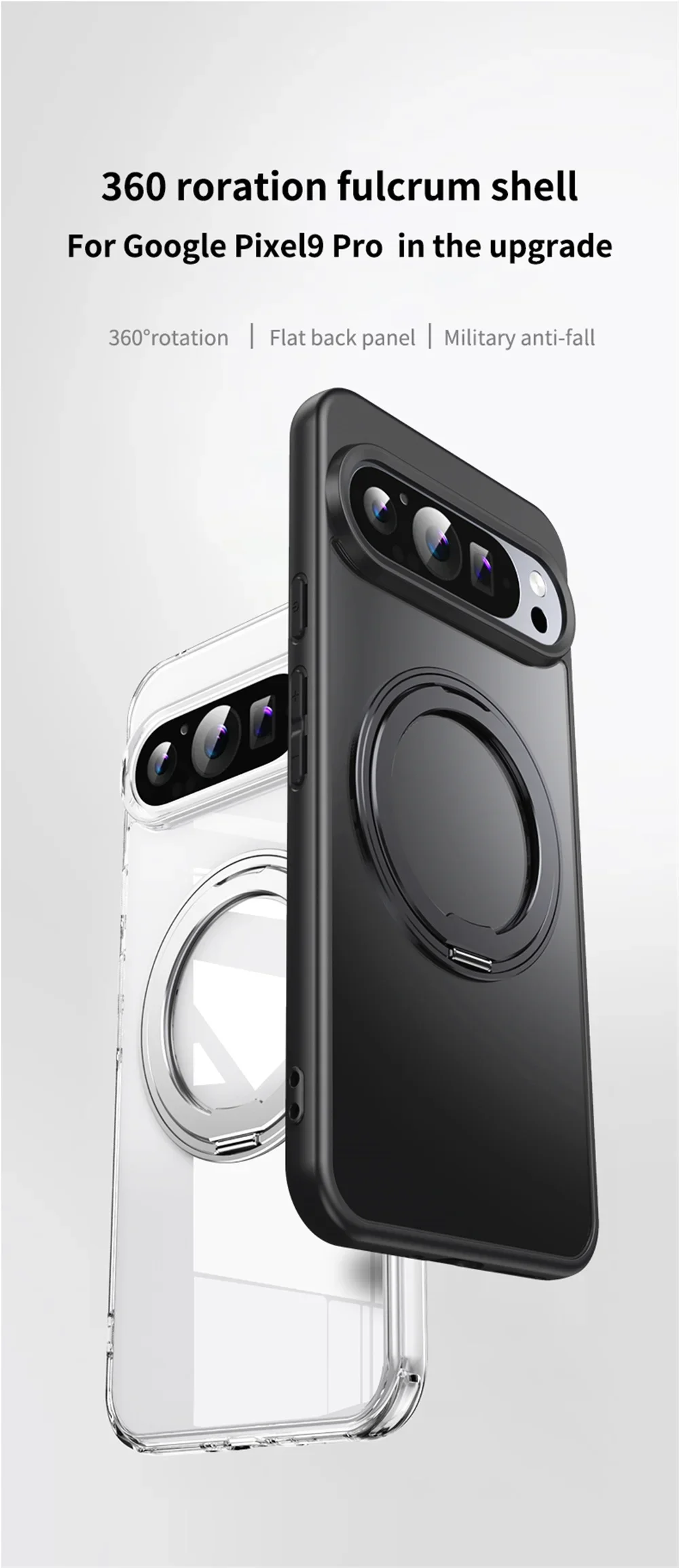 360°Rotating Metal Stand Magnetic Case For Google Pixel 11 10 9 Pro XL 8 7 Pro 10A 9A 8A 7A Funda For Magsafe Shockproof Cover