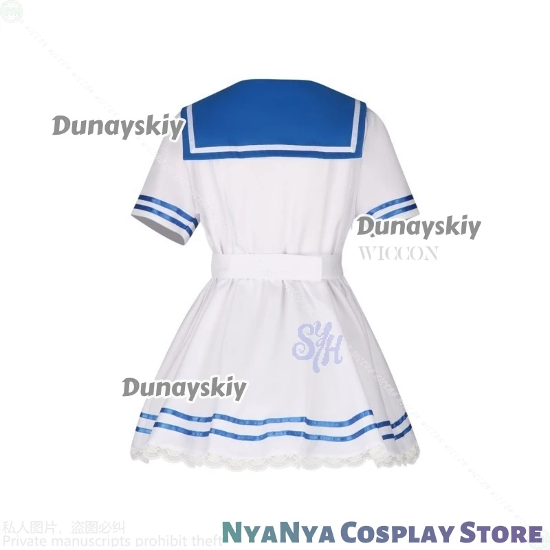 Anime Stocking Cosplay PANTY & STOCKING With GARTERBELT 할로윈 코스튬 JK Kawaii White Sailor Suit Jirai Kei Girls Mini Dress Halloween