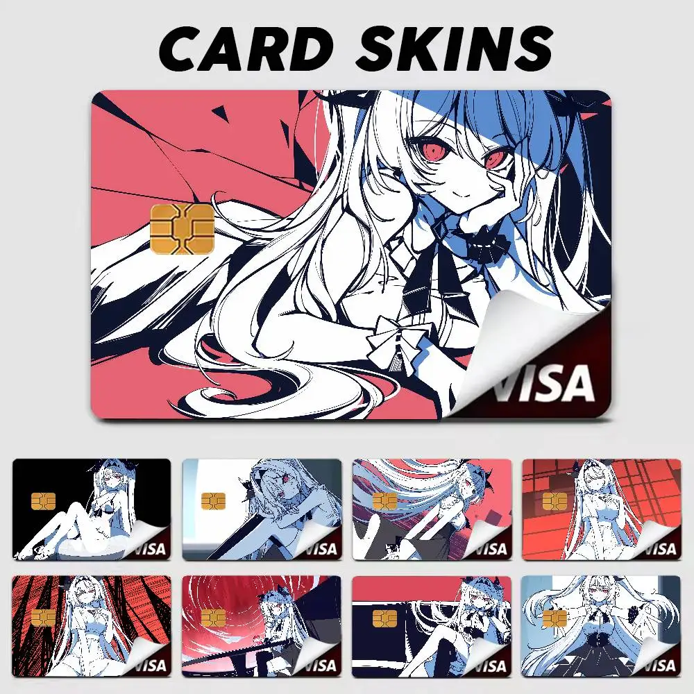 The NOexistenceN of you AND me Card Stickers Luxury Credit Card Stickers 4PCS Debit Front Decoration Bank Bus Pass Card Stcker